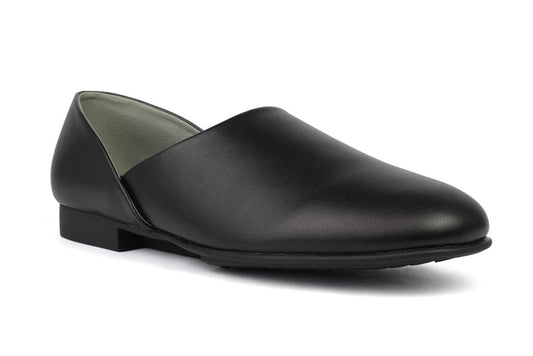 LB Evans Radio Tyme Black Men's Leather Slippers