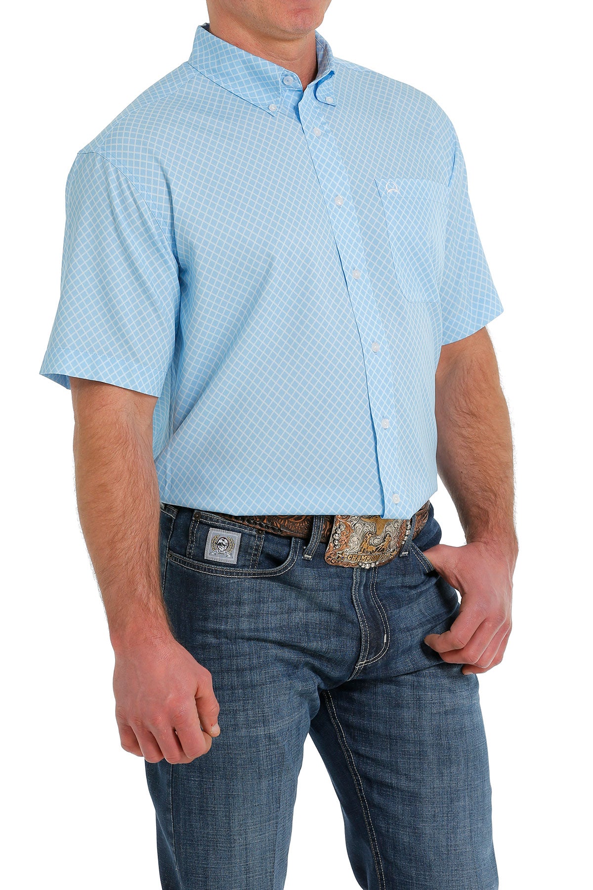 Cinch Arena Flex SS Light Blue 2