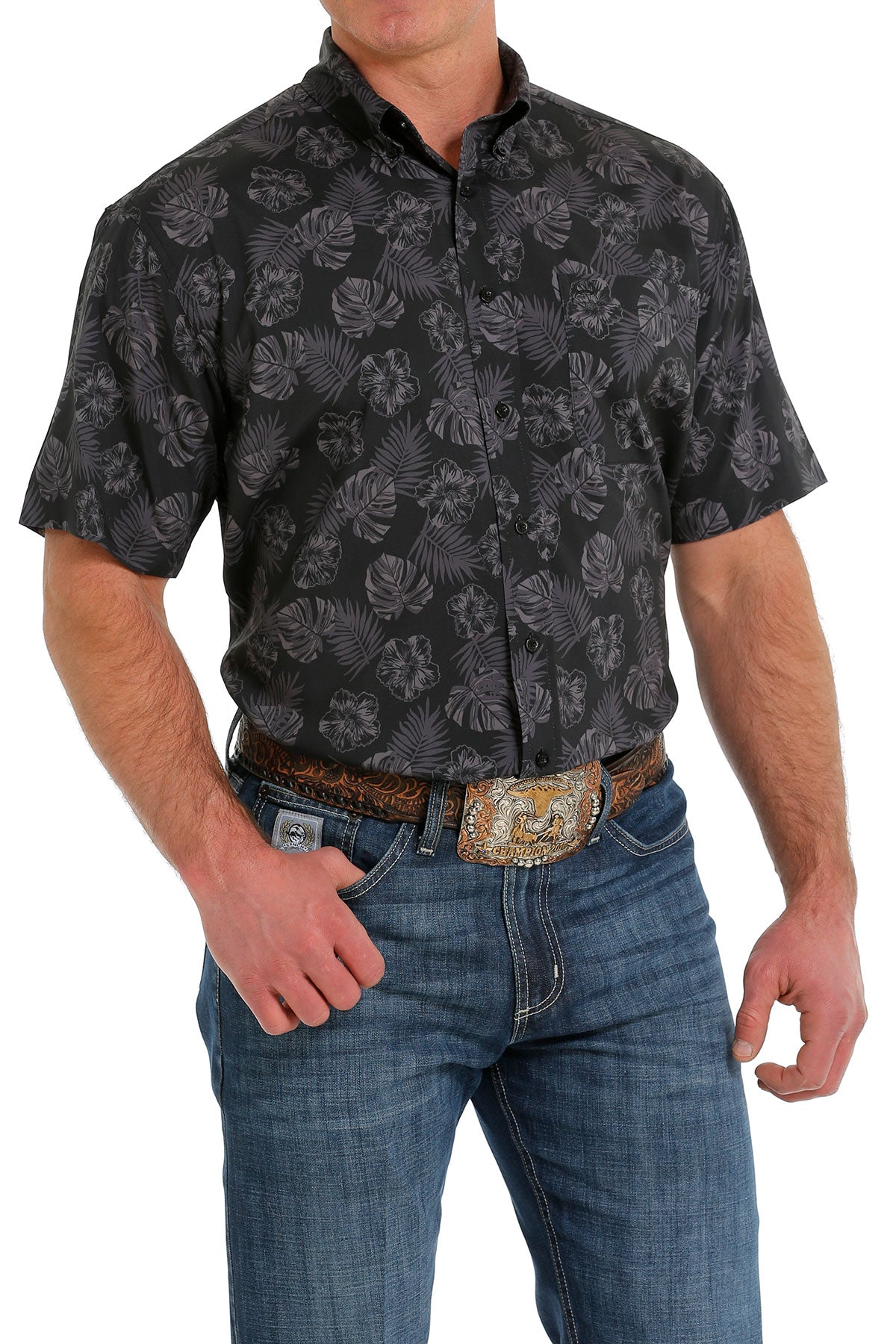 Cinch Arena Flex SS Black Print