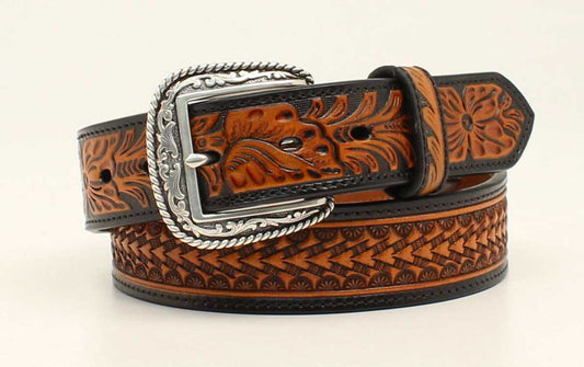 Ariat Belt Floral Black-Brown