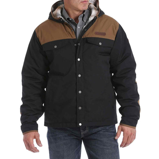 Cinch Canvas Barn Coat Blk Tan