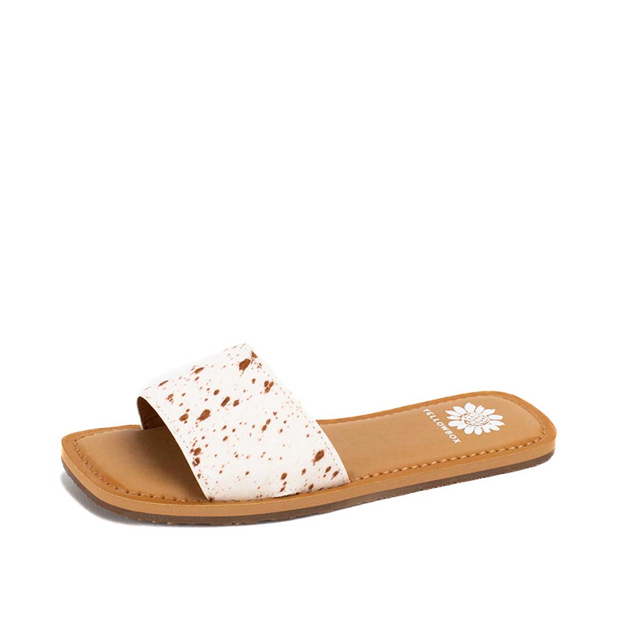 Yellow Box Dariah Sandals Cow