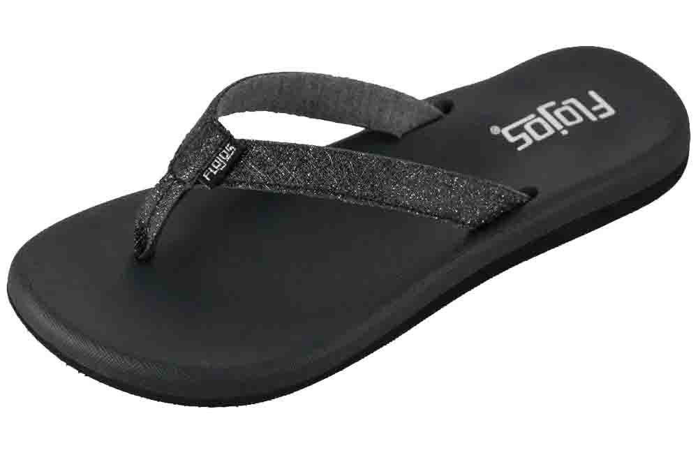 Flojos Campbell Black Flip Flop