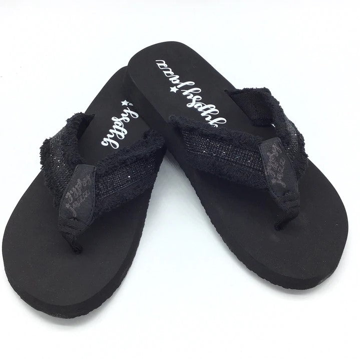 Cha Ching Flip Flops Black