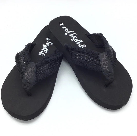 Cha Ching Flip Flops Black