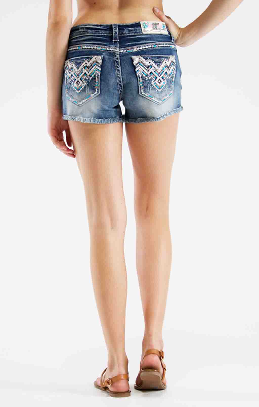 Grace LA Easy Fit Shorts Aztec