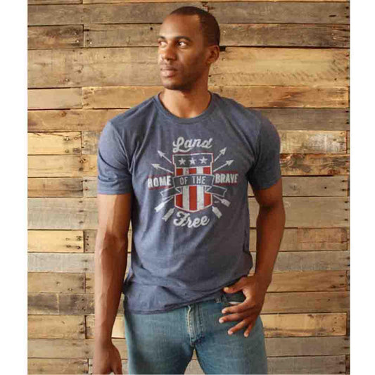 Land of Free Tee Vintage Navy