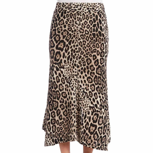 Kaktus Leopard Print Long Skirt