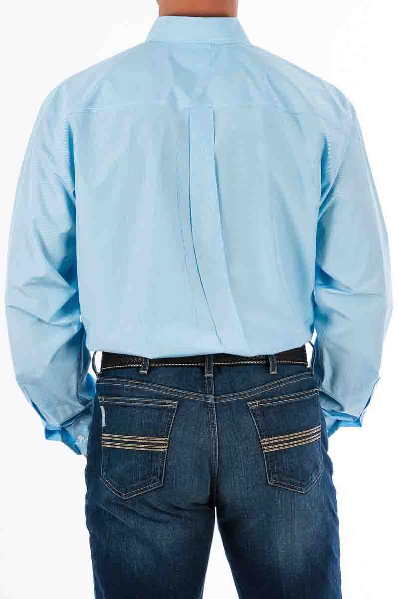 LSL Striped Button-Down Shirt in Light Blue by Cinch