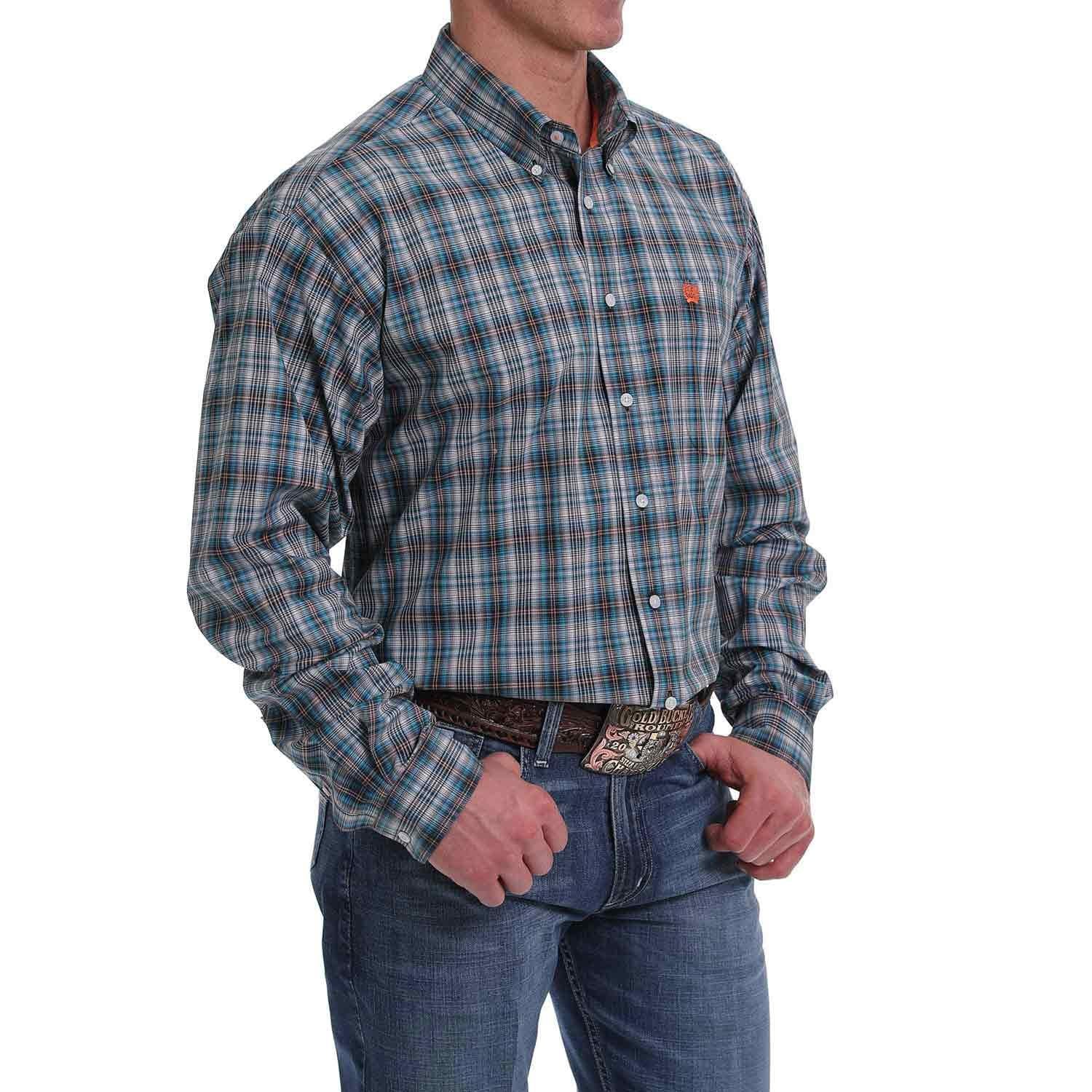 Cinch LSL Plaid Shirt BD Multi