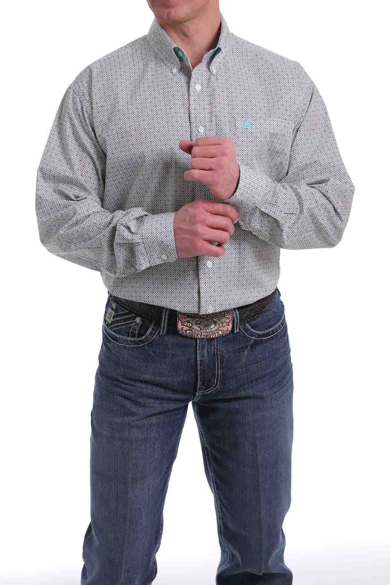 Cinch LSL Button Up Shirt Print