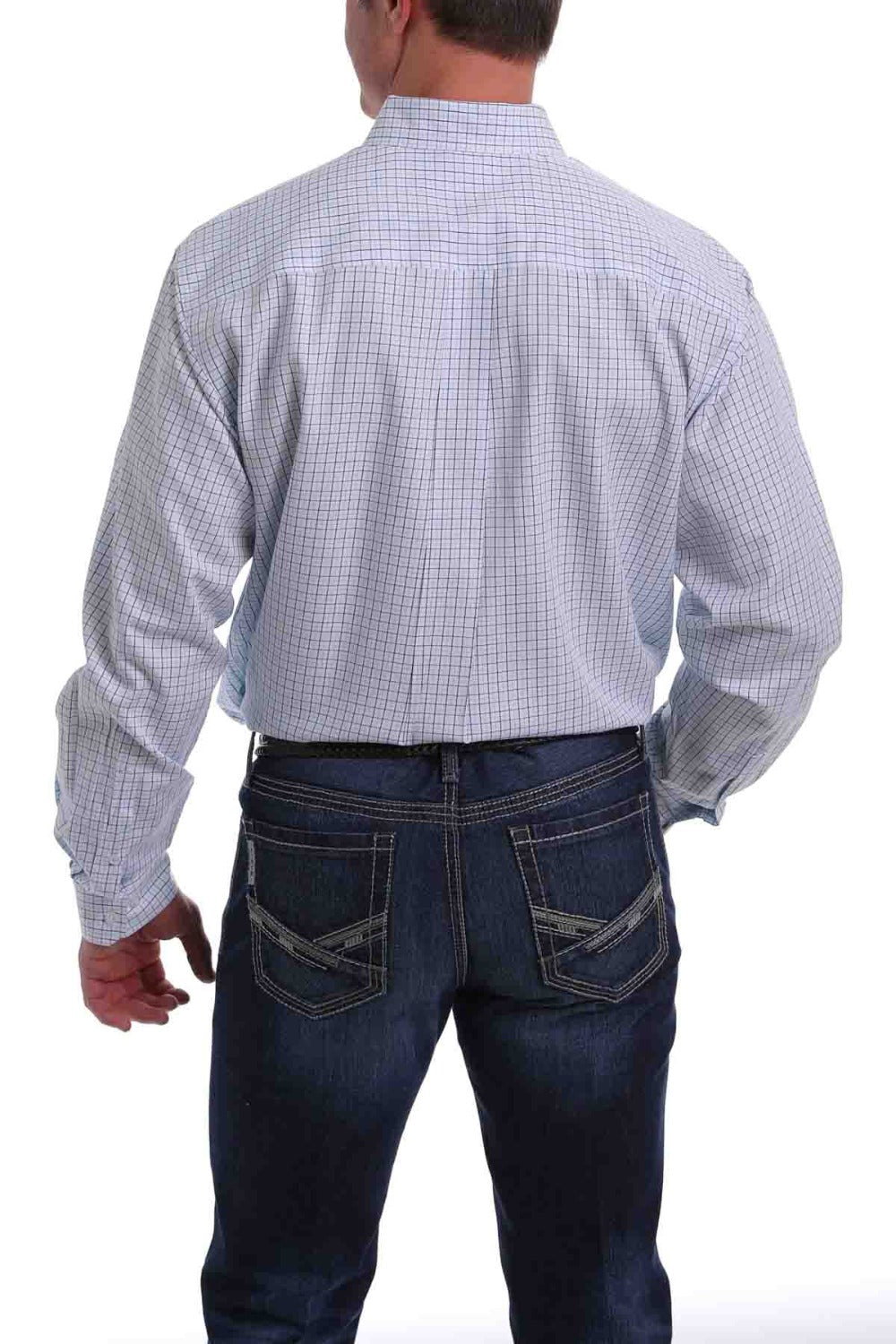 Cinch LSL BD Plaid Shirt White