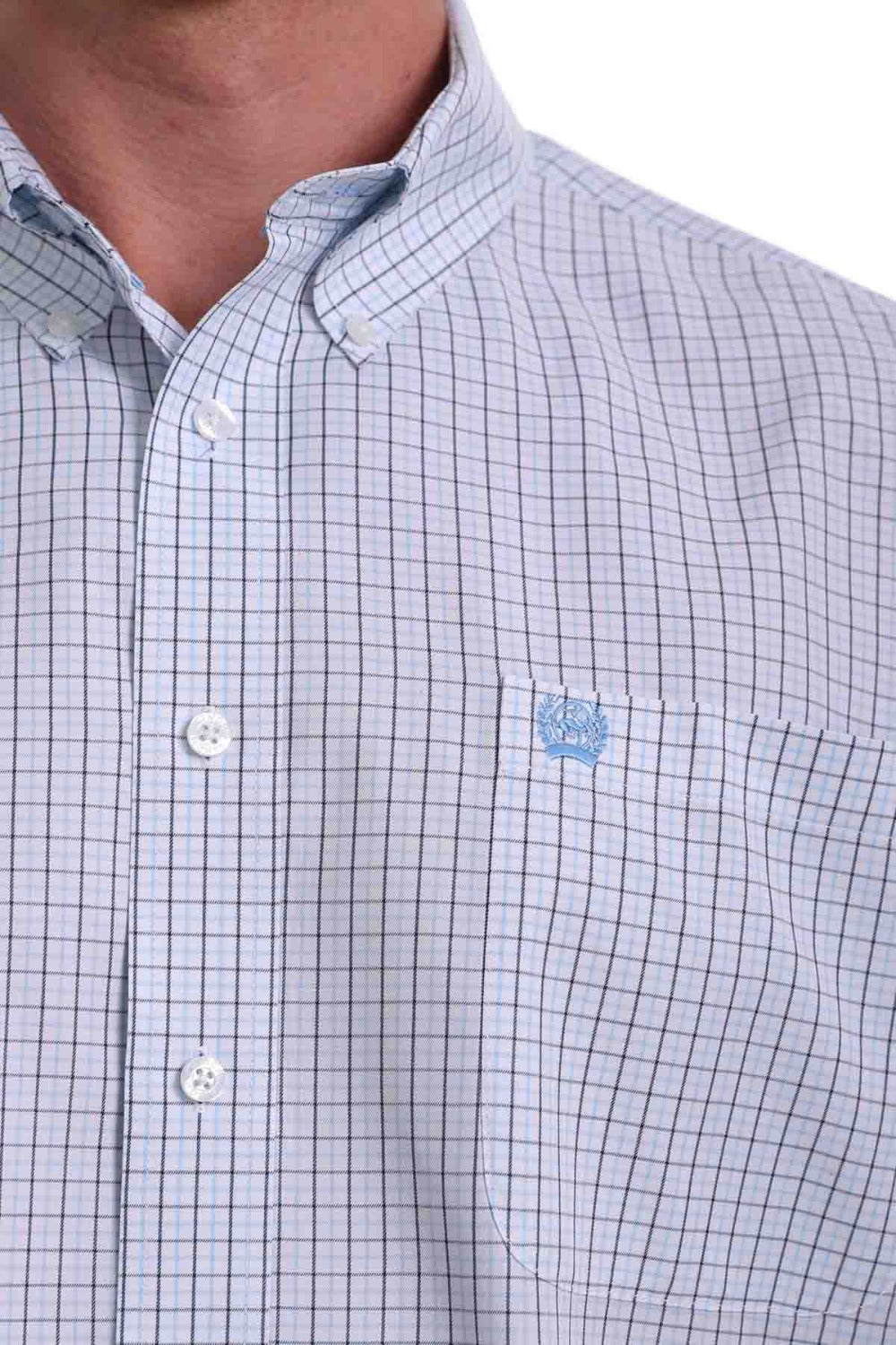 Cinch LSL BD Plaid Shirt White