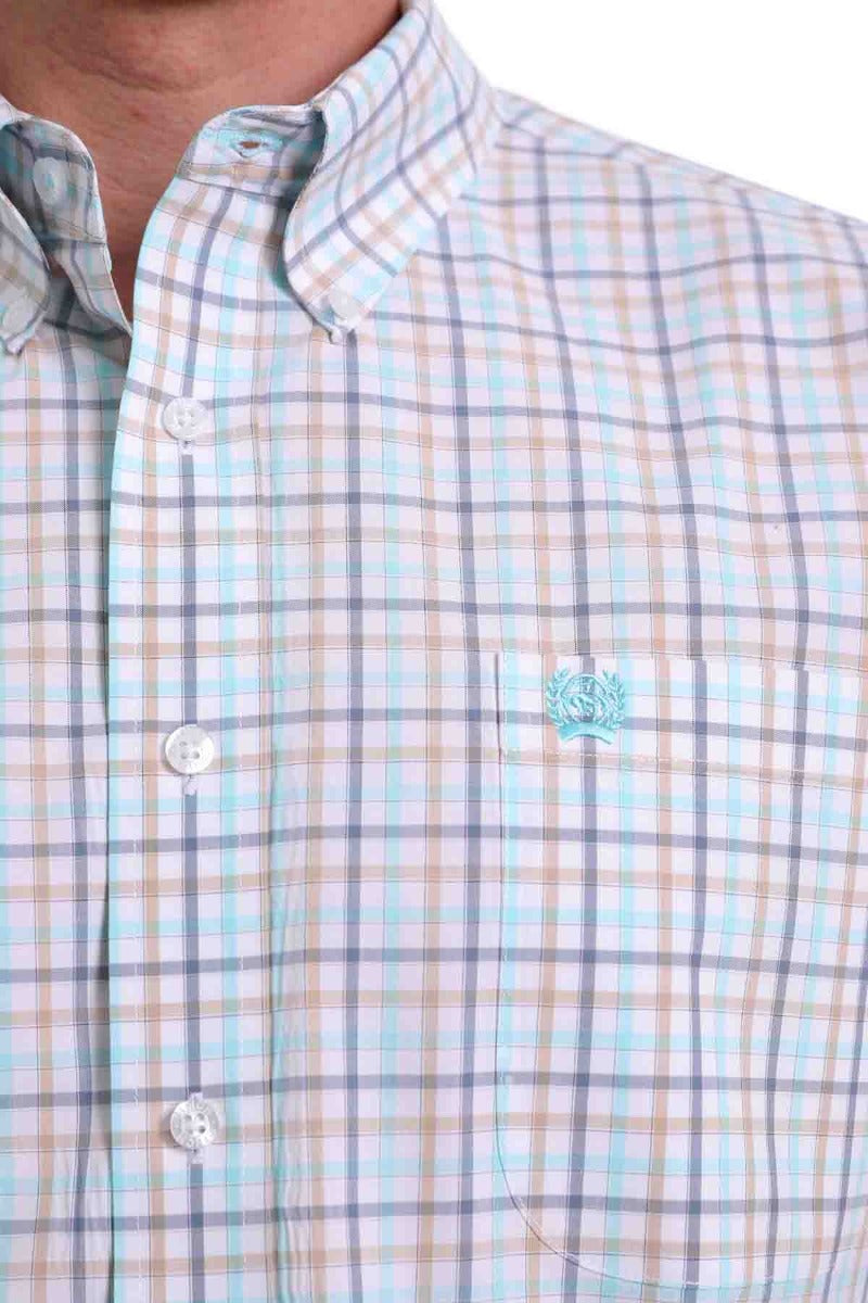 Cinch SSL Chk Pt BD Shirt White