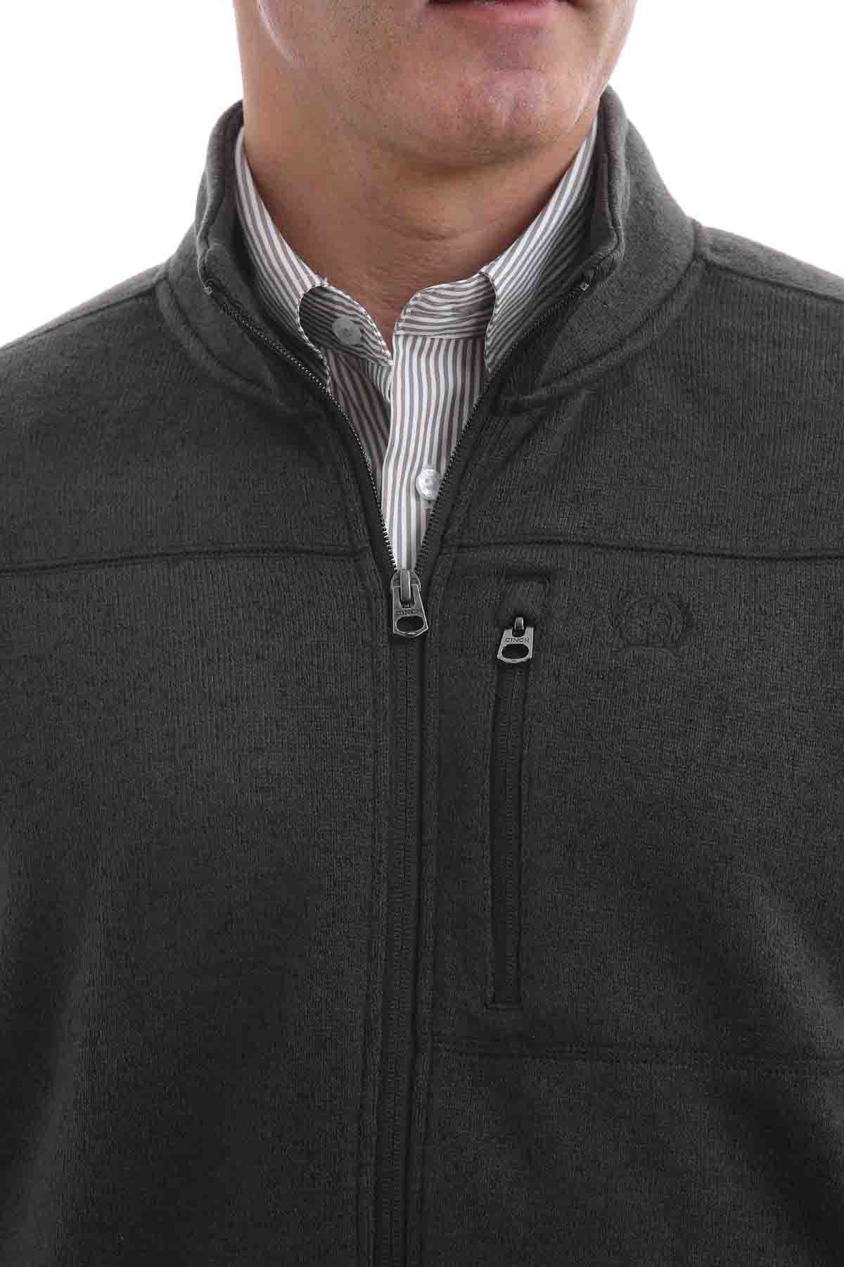 Cinch Sweater Jacket Charcoal