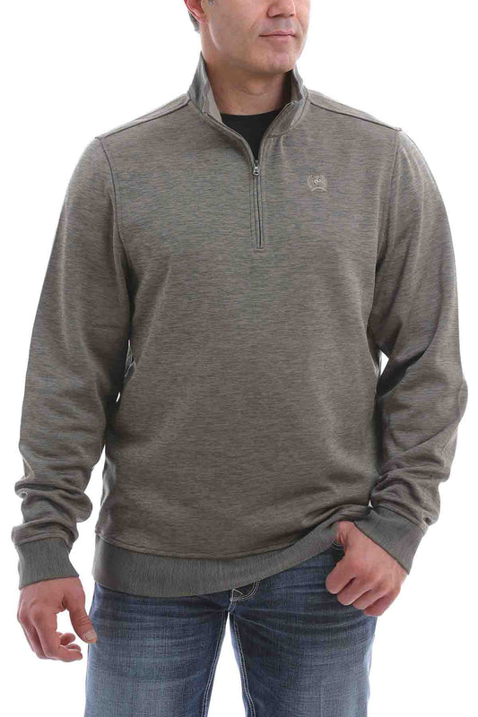 Cinch ┬╝ Zip Pullover Sweater Heather Khaki