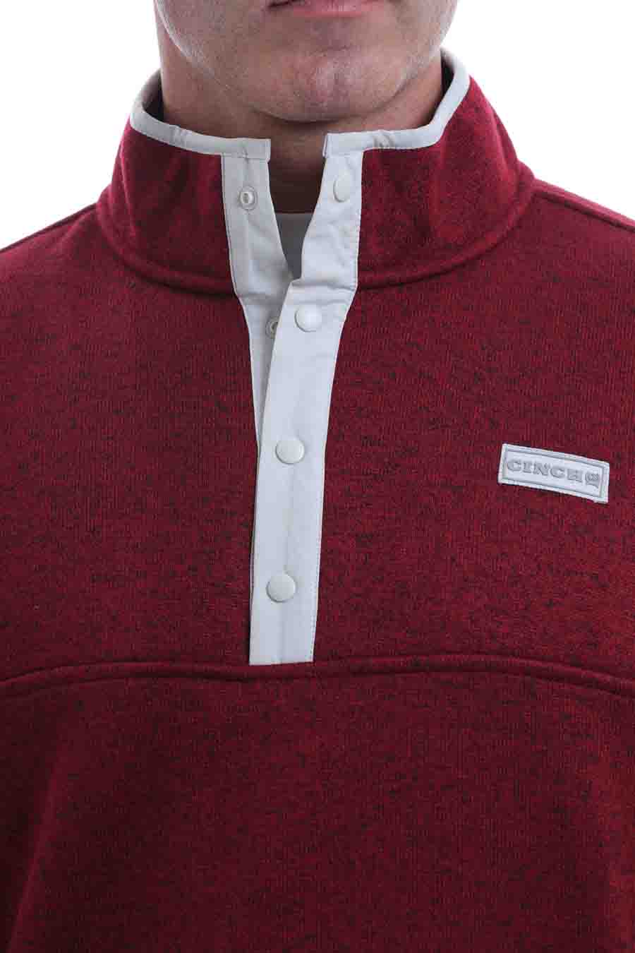 Cinch Fleece Pullover Burgundy