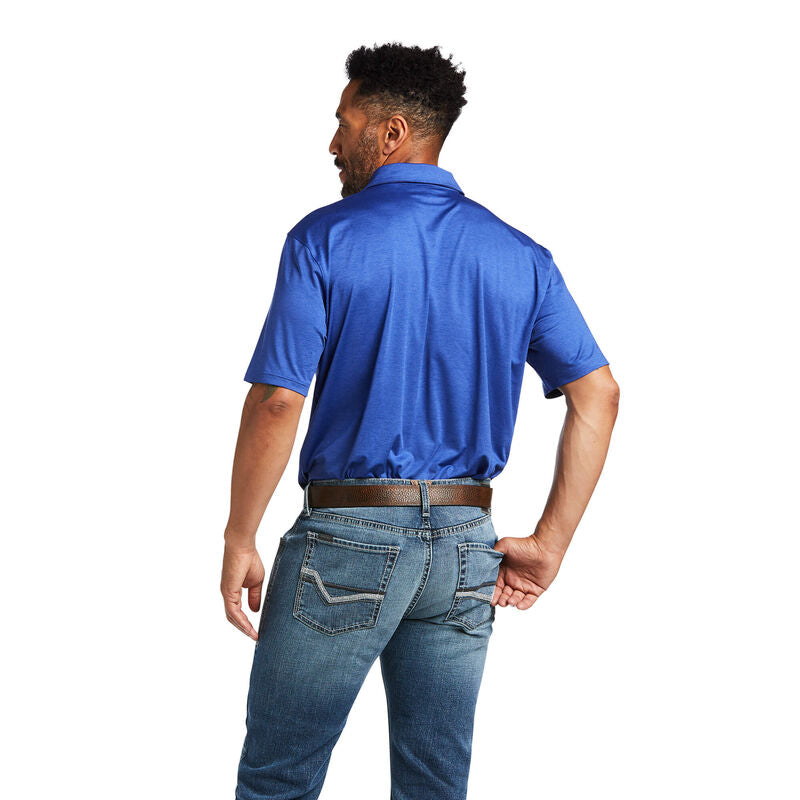 Ariat Mens Charger Polo Vn Blue