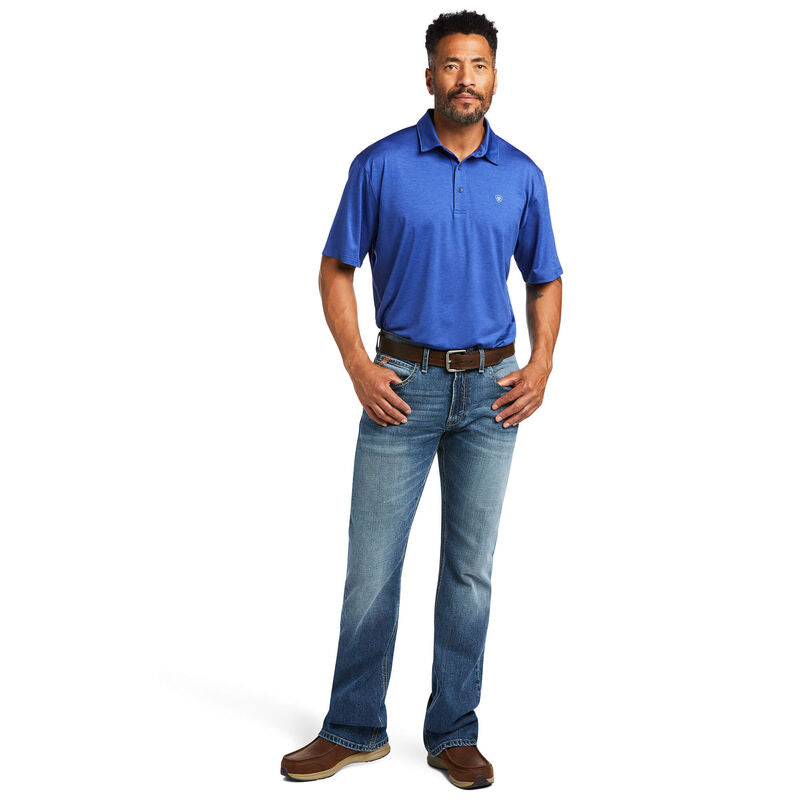 Ariat Mens Charger Polo Vn Blue