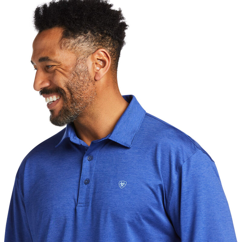 Ariat Mens Charger Polo Vn Blue