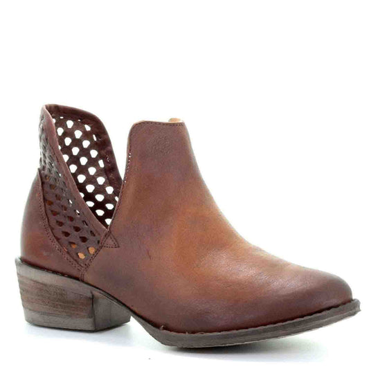 Ladies Circle G Booties by Corral Q5013 Dark Brown