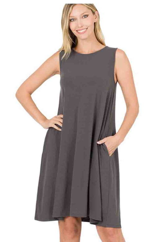 Sleeveless Flared Dress