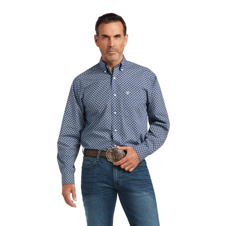 Ariat Mens Kase LSL Shirt Skyfall