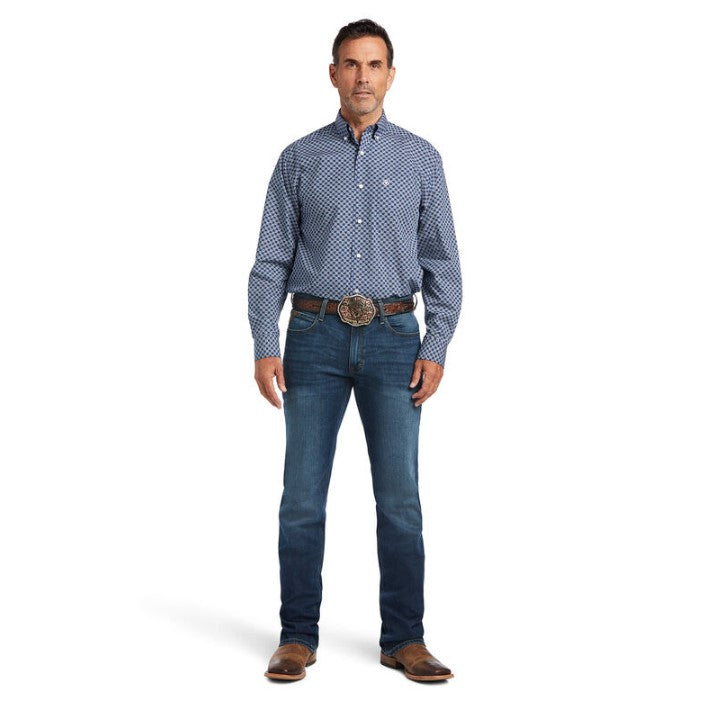 Ariat Mens Kase LSL Shirt Skyfl