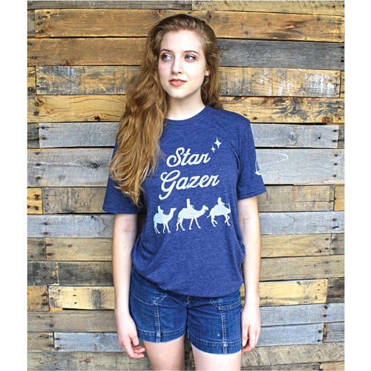 Star Gazer Tee Vintage Navy