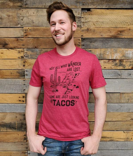 Tacos Tee Vintage Red