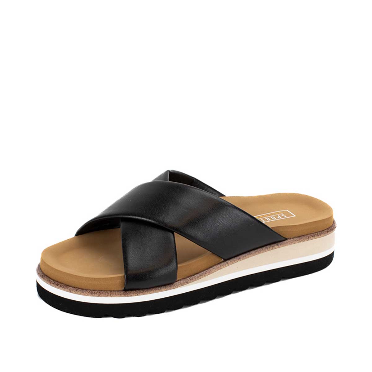 Yellow Box Tashie Sandals Black