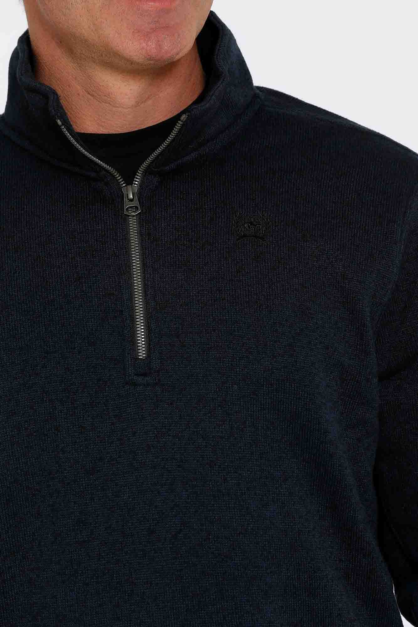 Cinch ┬╝ Zip Sweater Navy