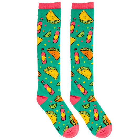 wit! Ladies Knee Socks Tacos